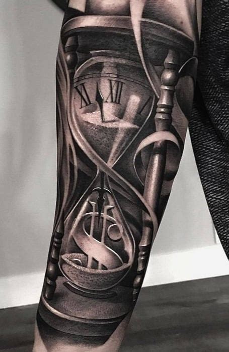 time is money hourglass tattoo|340+ Time Is Money Tattoo Ideas